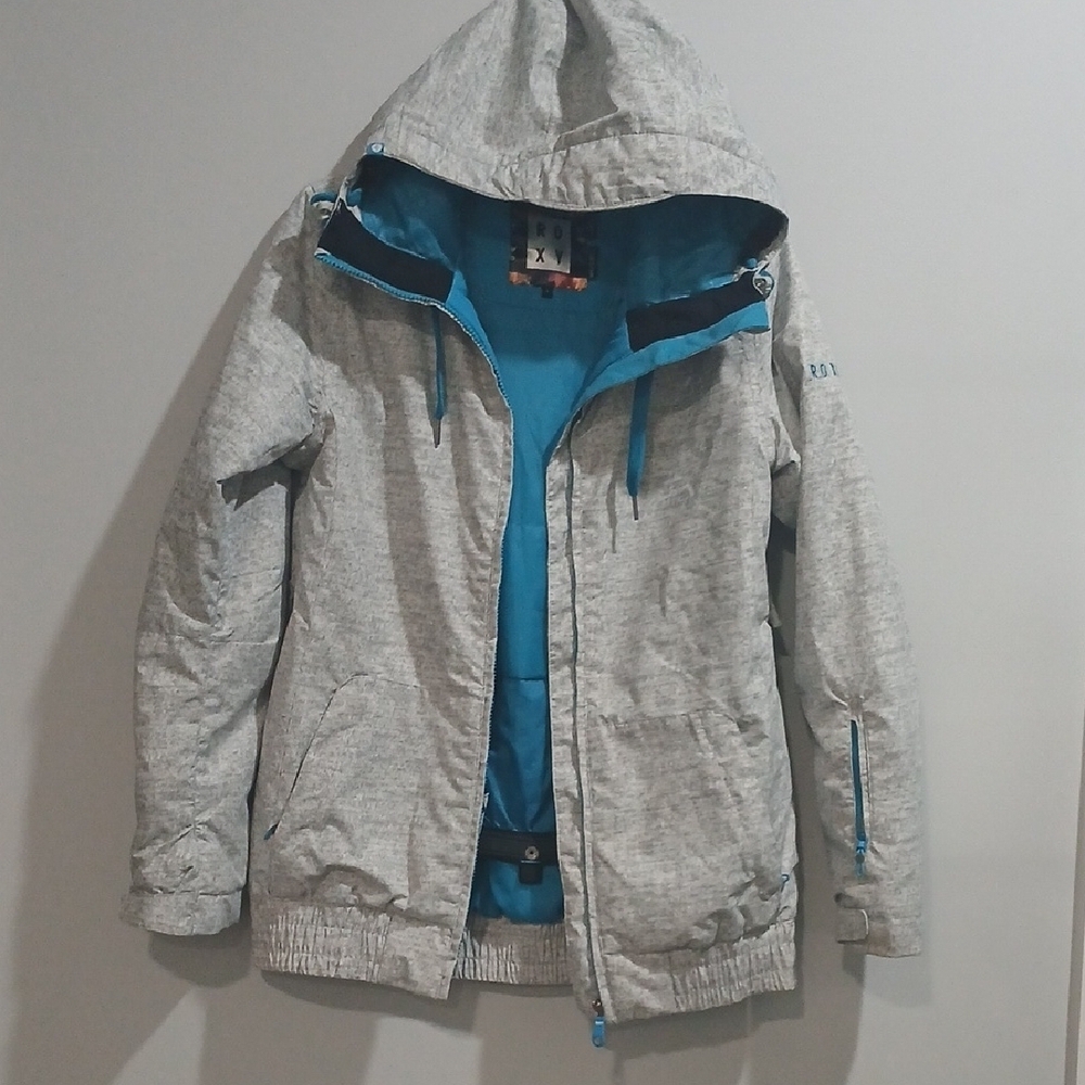 Roxy Teal and Gray Jacket, Pre-owned , Ski 10k, $55 , Excellent Conditions
